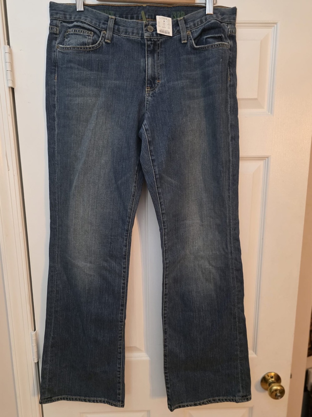 Women’s Vintage J. Crew Saw Blue Straight-Leg Denim Jeans. Sz 33. NWT.